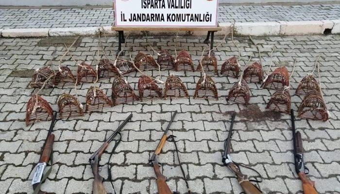 Isparta'da kaçak avlanan 8 kişiye 40 bin 644 lira ceza verildi