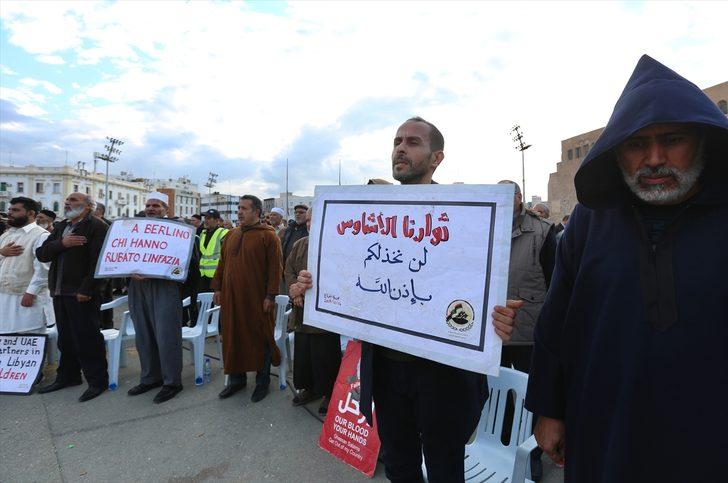 Trablus'ta Hafter saldırıları protesto edildi G3