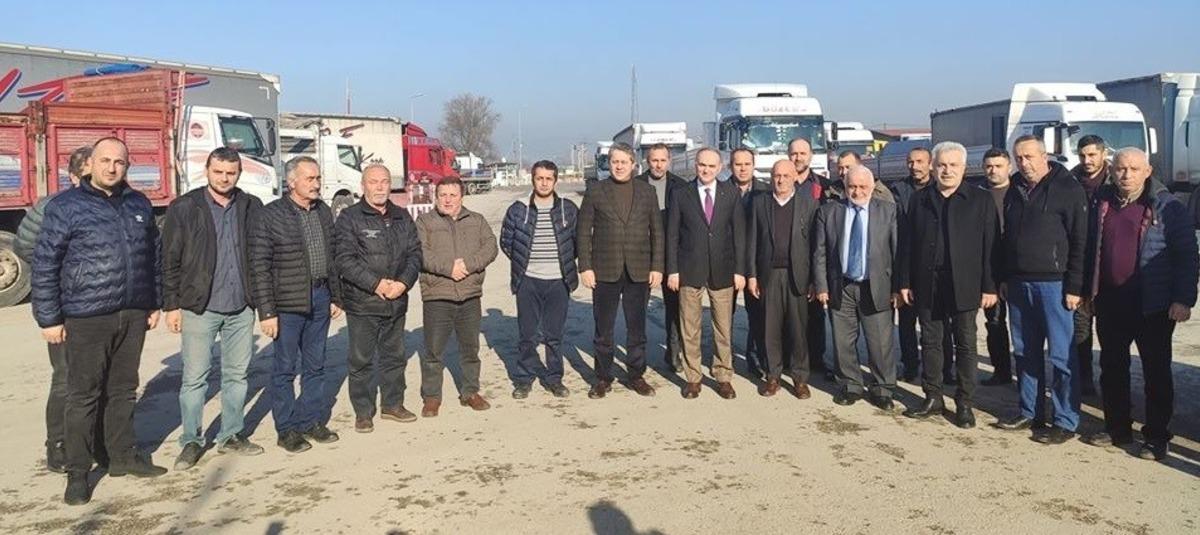 Başkan &Ouml;zl&uuml;&rsquo;den kamyoncu esnafına ziyaret