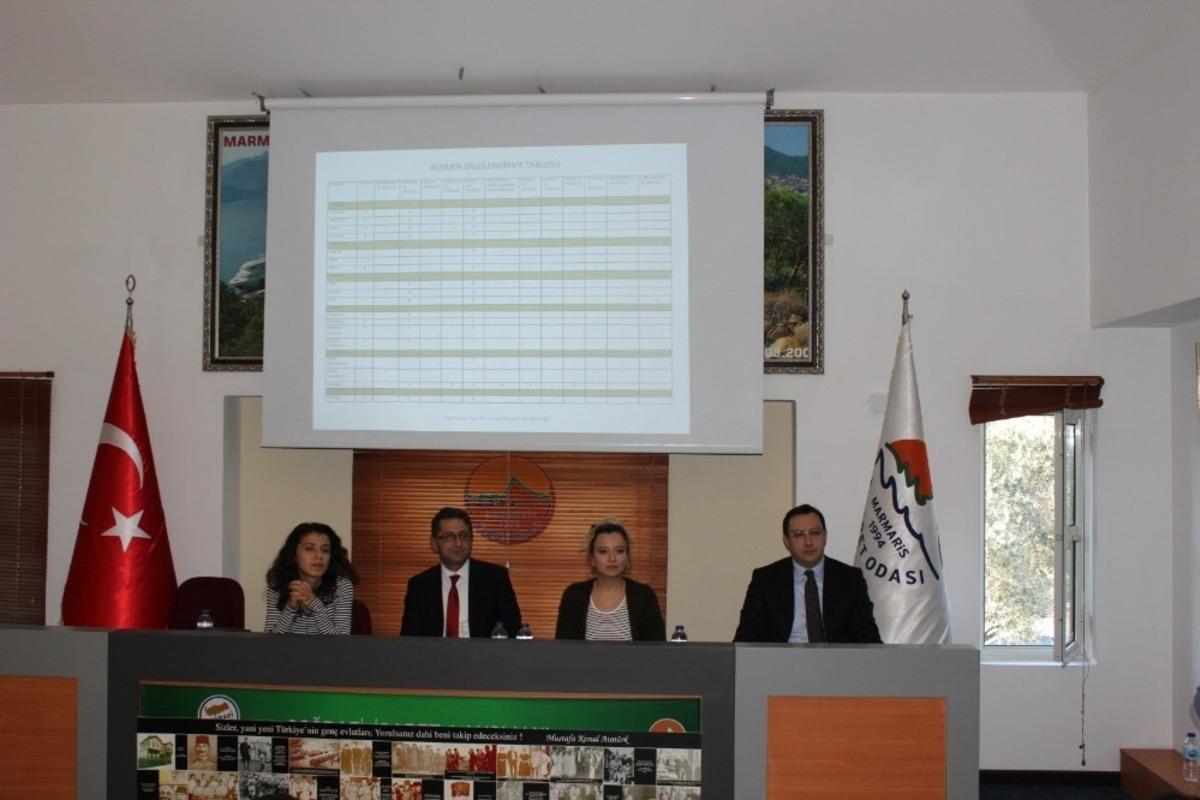 Marmaris İl&ccedil;e Tarım M&uuml;d&uuml;rl&uuml;ğ&uuml; gıda sekt&ouml;r&uuml; &ccedil;alışanlarına y&ouml;nelik seminer d&uuml;zenledi