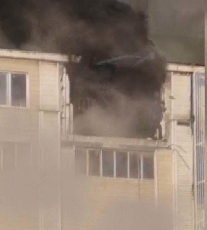 Başakşehir'de yangın paniği! Ölümden kaçış kamerada G2