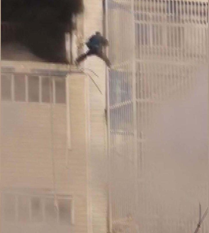 Başakşehir'de yangın paniği! Ölümden kaçış kamerada G5