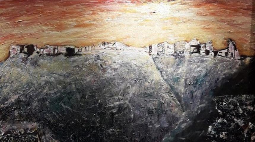 Ressam G&uuml;her&rsquo;in "Anavarza Kalesi"