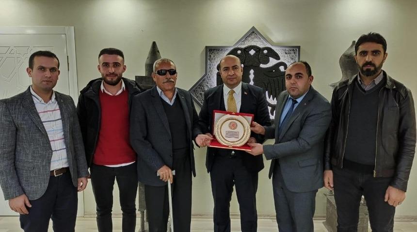 Şehit yakınlarından Kaymakam Çiftçi’ye ziyaret