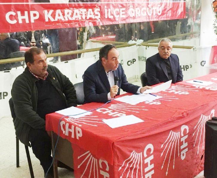 CHP Karataş İlçe Başkanlığına Cengiz Şimşek yeniden seçildi G1
