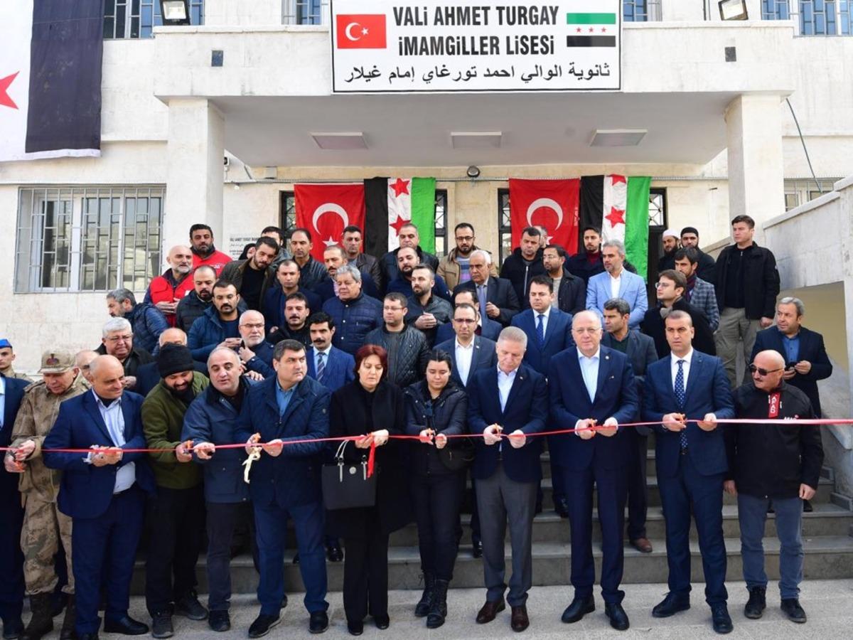 Hayatını kaybeden vali yardımcısının ismi Cerablus'ta okula verildi