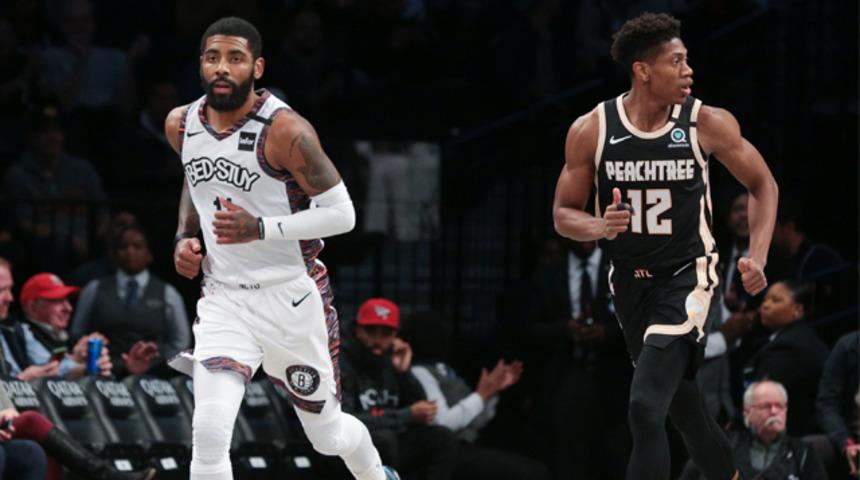 Nets'in all-star oyuncusu Kyrie Irving 2 ay sonra parkelere döndü
