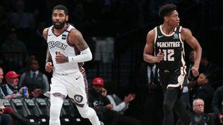 Nets'in all-star oyuncusu Kyrie Irving 2 ay sonra parkelere döndü