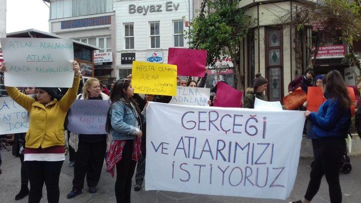 Büyükada'da 'atları geri istiyoruz' eylemi G4