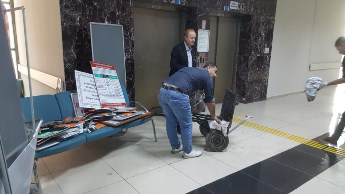 Silopi Devlet Hastanesi sağlık personeli tarafından boyandı