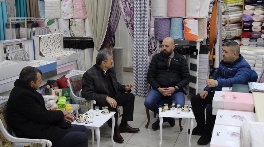 Başkan Akın esnafların taleplerini dinledi