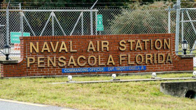 Sign outside Pensacola Naval Air Station