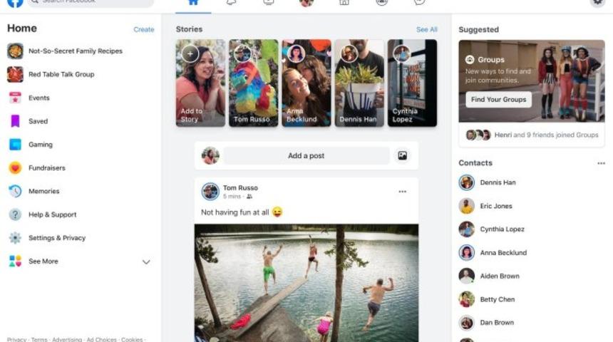 Yeni Facebook tasarımı daha temiz görünüm vadediyor