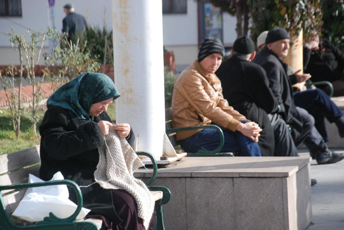 Ocak ayında g&uuml;neşin tadını &ccedil;ıkardılar
