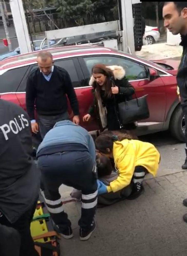 Çekicinin kaldırdığı araçtan düştü! G1