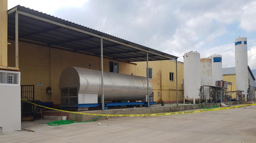 Antalya'da sanayi sitesindeki dolum tesisinde patlama