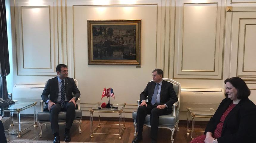 ABD Büyükelçisi Ekrem İmamoğlu'nu ziyaret etti