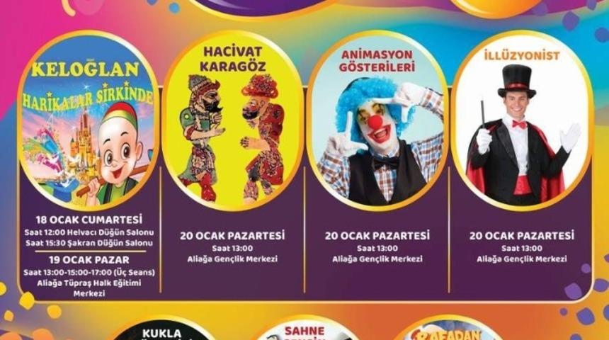 Aliağa Belediyesinden &ccedil;ocuklara tatil eğlencesi