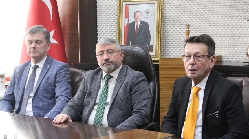 Telsiai ve Szarvas Belediye Başkanları&rsquo;ndan Aşgın&rsquo;a ziyaret