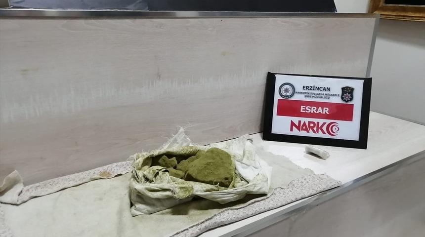 Erzincan'da uyuşturucu ticareti yaptığı iddia edilen zanlı tutuklandı