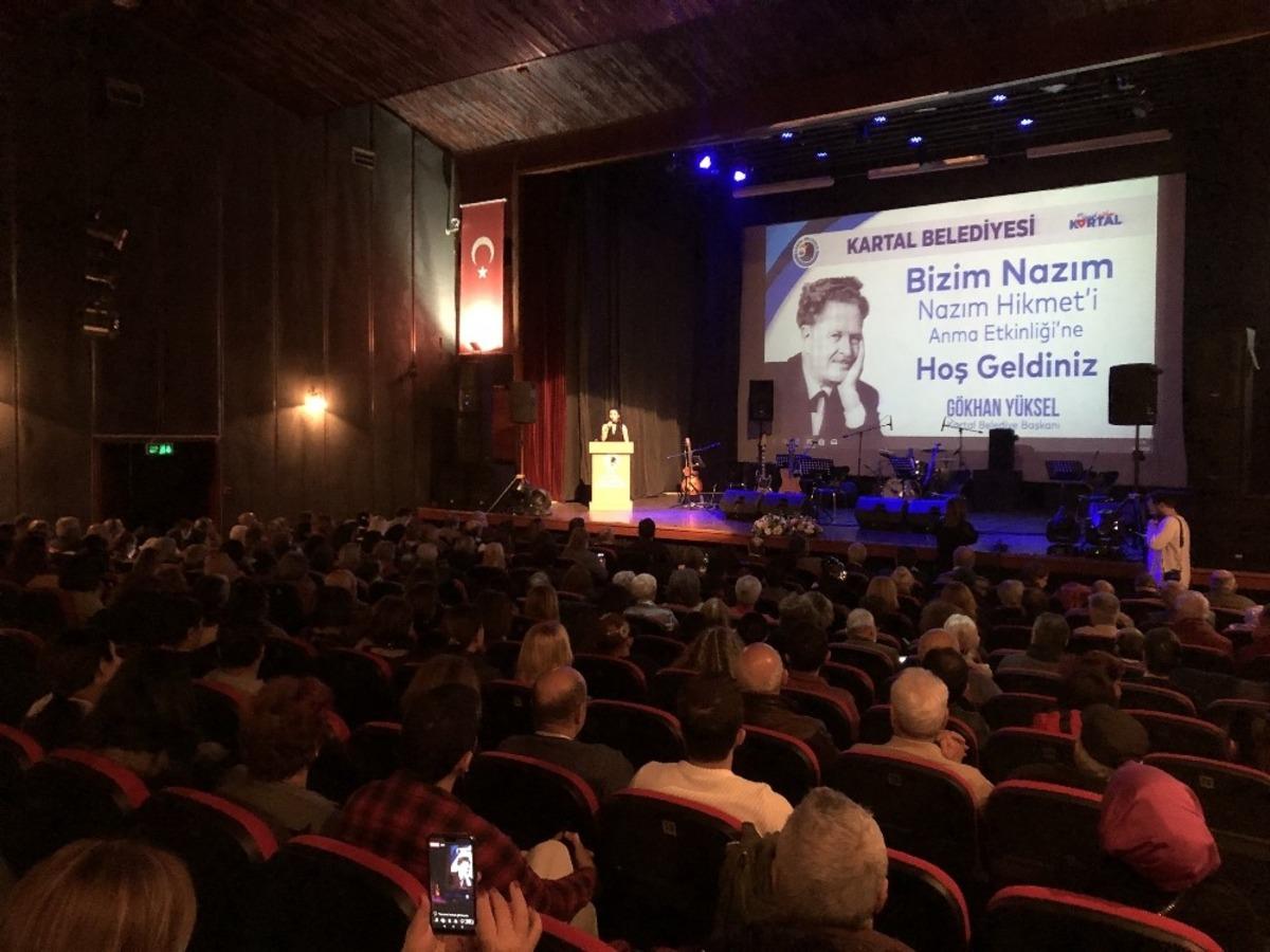 Kartal&rsquo;da Nazım Hikmet 118. doğum g&uuml;n&uuml;nde şiirlerle anıldı