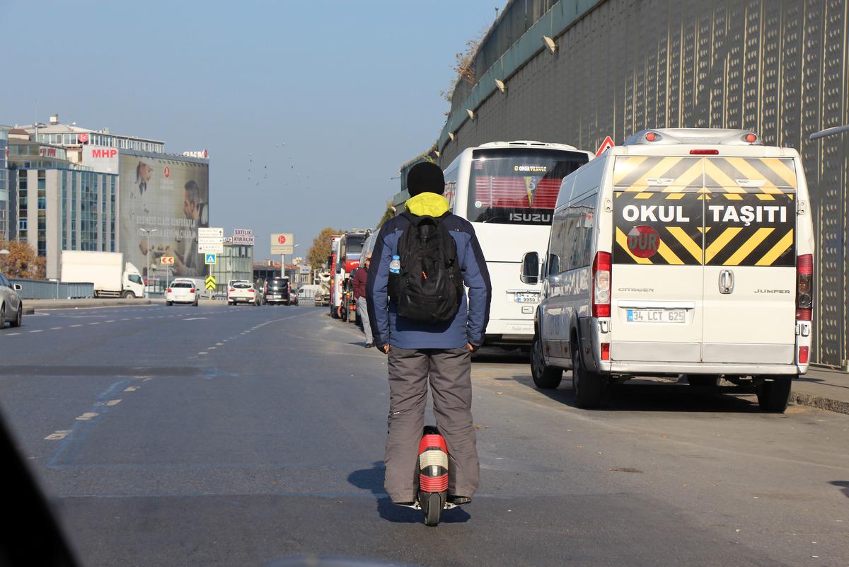 Beşiktaş'taki tehlikeli yolculuk