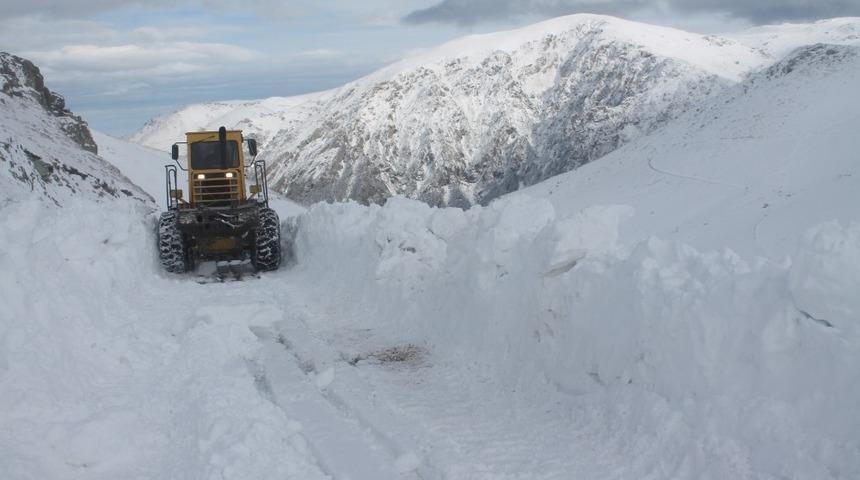 Bayburt&rsquo;ta karla m&uuml;cadele