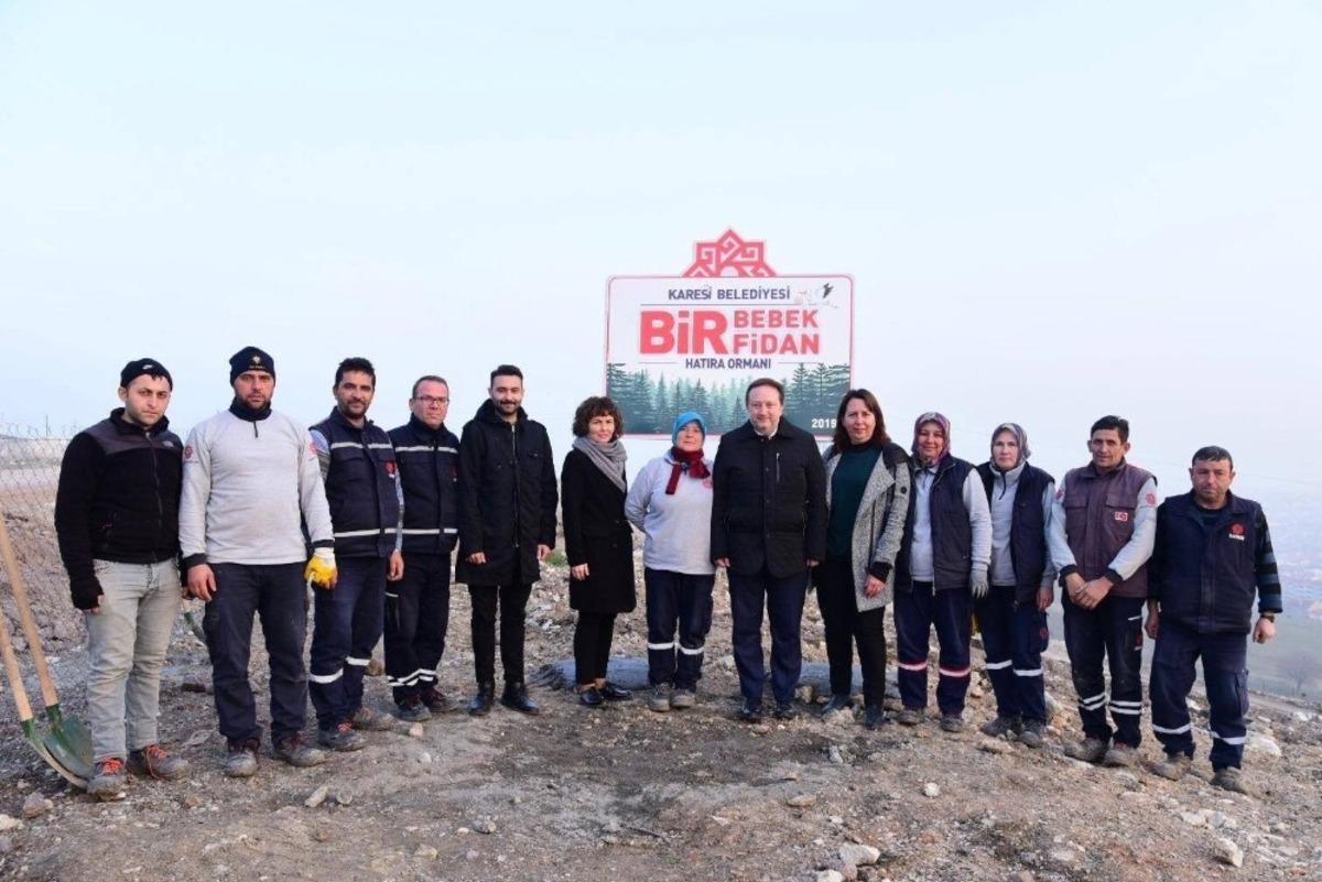 Karesi&rsquo;de Bir Bebek Bir Fidan Hatıra Ormanı yeşeriyor