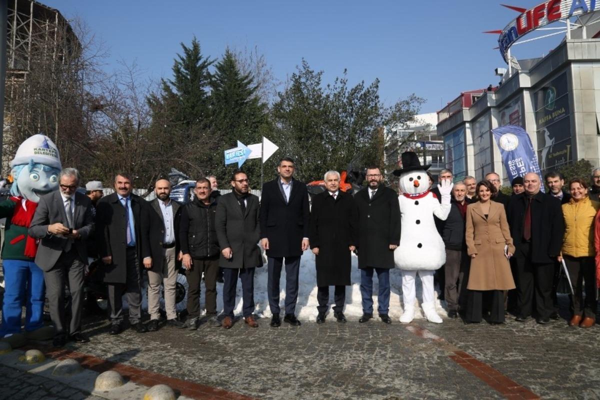 KarFest&rsquo;in tanıtımında kar s&uuml;rprizi