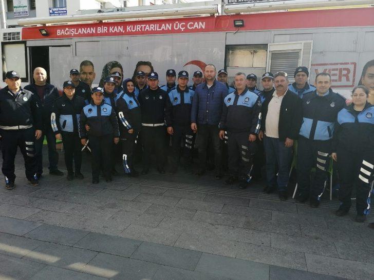 Zabıta memurlarından kan bağışına destek G2