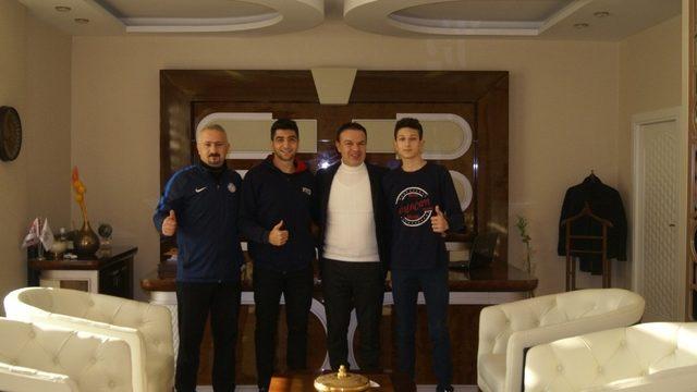 Başarılı sporcular tebrik edildi
