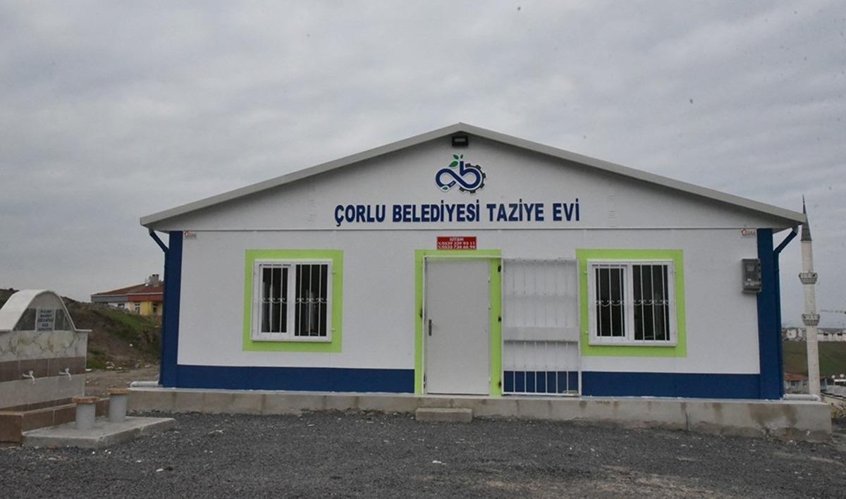 &Ccedil;orlu Belediyesi taziye evi ile vatandaşların yanında