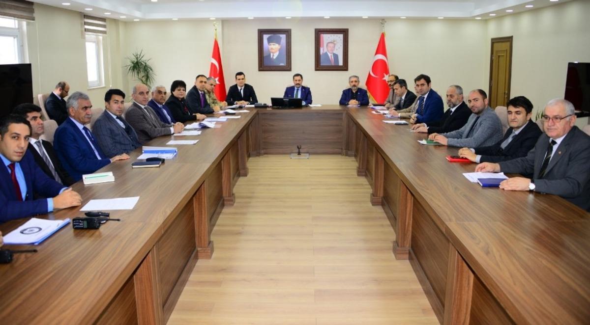 Vali Mustafa Masatlı başkanlığında Uyuşturucu ve Bağımlılıkla M&uuml;cadele Değerlendirme toplantısı yapıldı