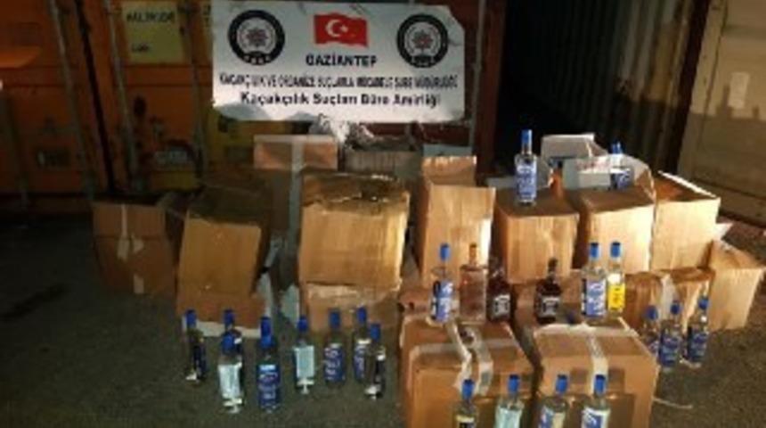 Gaziantep&rsquo;te 610 şişe sahte alkol ele ge&ccedil;irildi