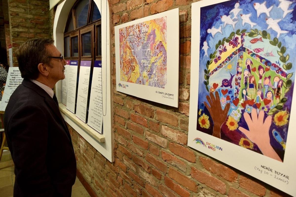 &Ccedil;ocukların Barışı Sergisi a&ccedil;ıldı