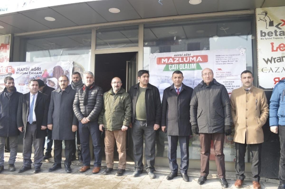 Ağrı&rsquo;daki STK&rsquo;lardan İdlib i&ccedil;in yardım &ccedil;ağrısı