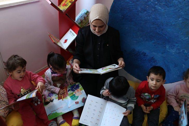 Minik Laleler Kreş ve Anaokulu’nda kütüphane açılışı G5