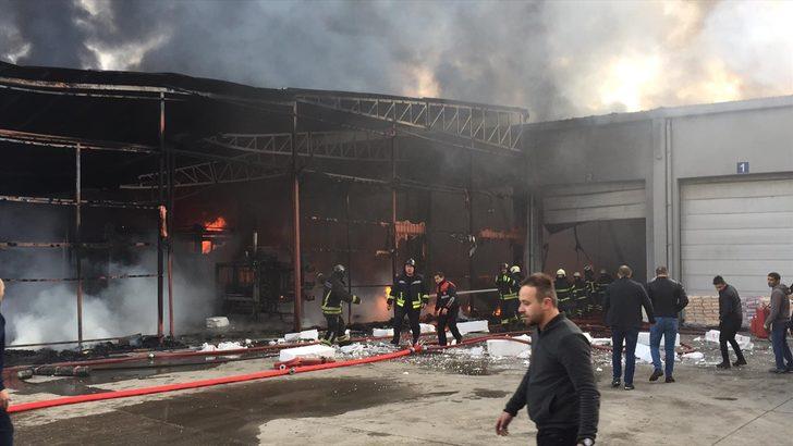 Samsun'da plastik fabrikasında yangın G2