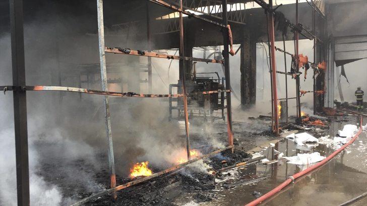 Samsun'da plastik fabrikasında yangın G3