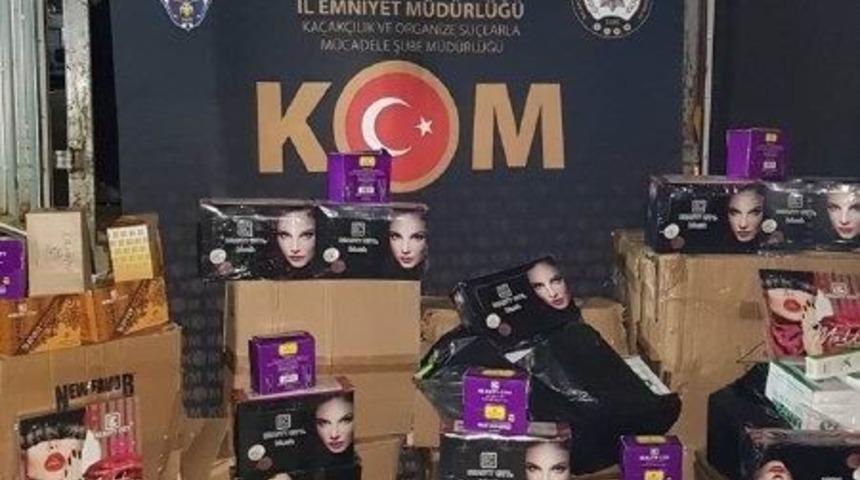 Gaziantep&rsquo;te 76 bin ka&ccedil;ak kozmetik &uuml;r&uuml;n&uuml; ele ge&ccedil;irildi