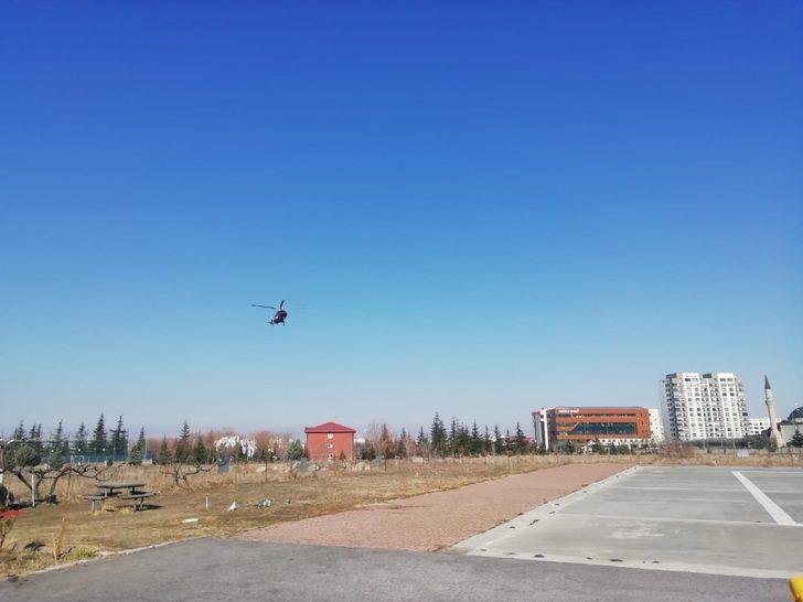 84 yaşındaki hasta hava ambulansı ile hastaneye yetiştirildi G5