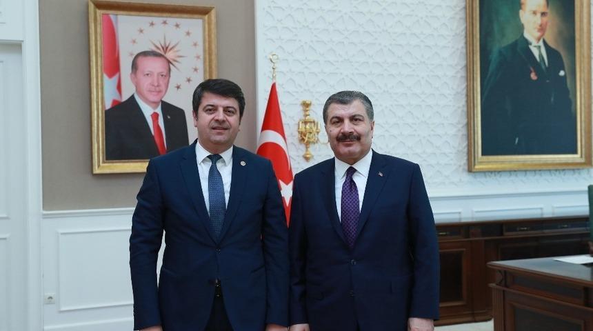 Milletvekili Tutdere, Sağlık Bakanı Koca ile bir araya geldi