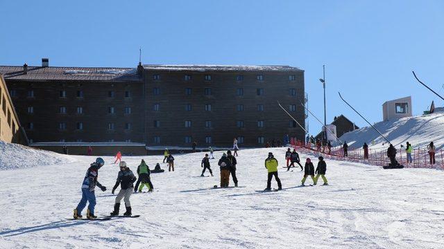 Kartalkaya’da, yarıyıl tatili yoğunluğu