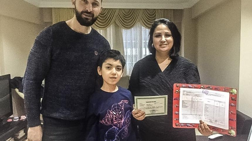 &Ccedil;ok &ouml;zel karne sevinci