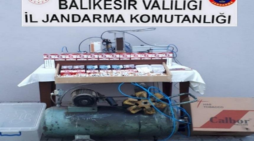 Sındırgı&rsquo;da ka&ccedil;ak t&uuml;t&uuml;n operasyonu