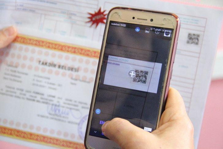 Bu da karekodlu karne G1