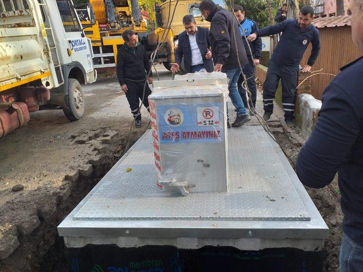 Ortaca yeraltı çöp konteyneri sistemine geçti G3