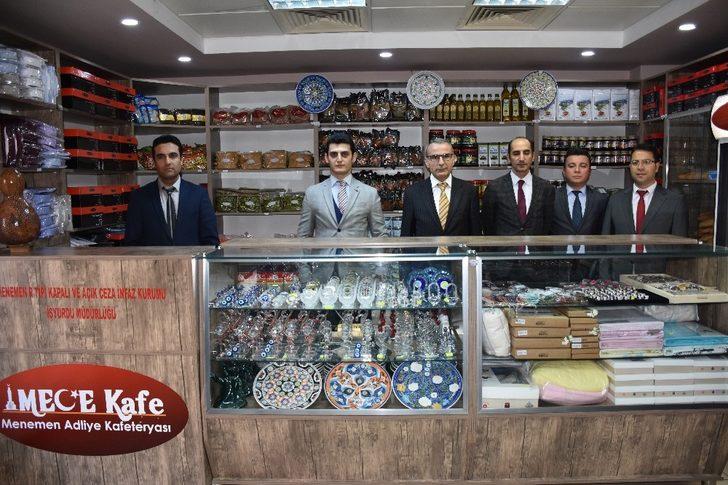 Menemen’deki sosyal markette mahkumların ürettikleri ürünler satılıyor G1