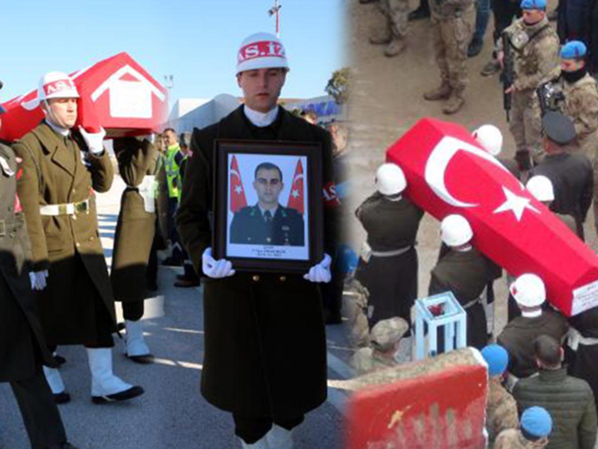 Şehit Teğmen Sinan Bilir ve  Uzman Onbaşı Mustafa Alpaklı son yolculuklarına uğurlandı