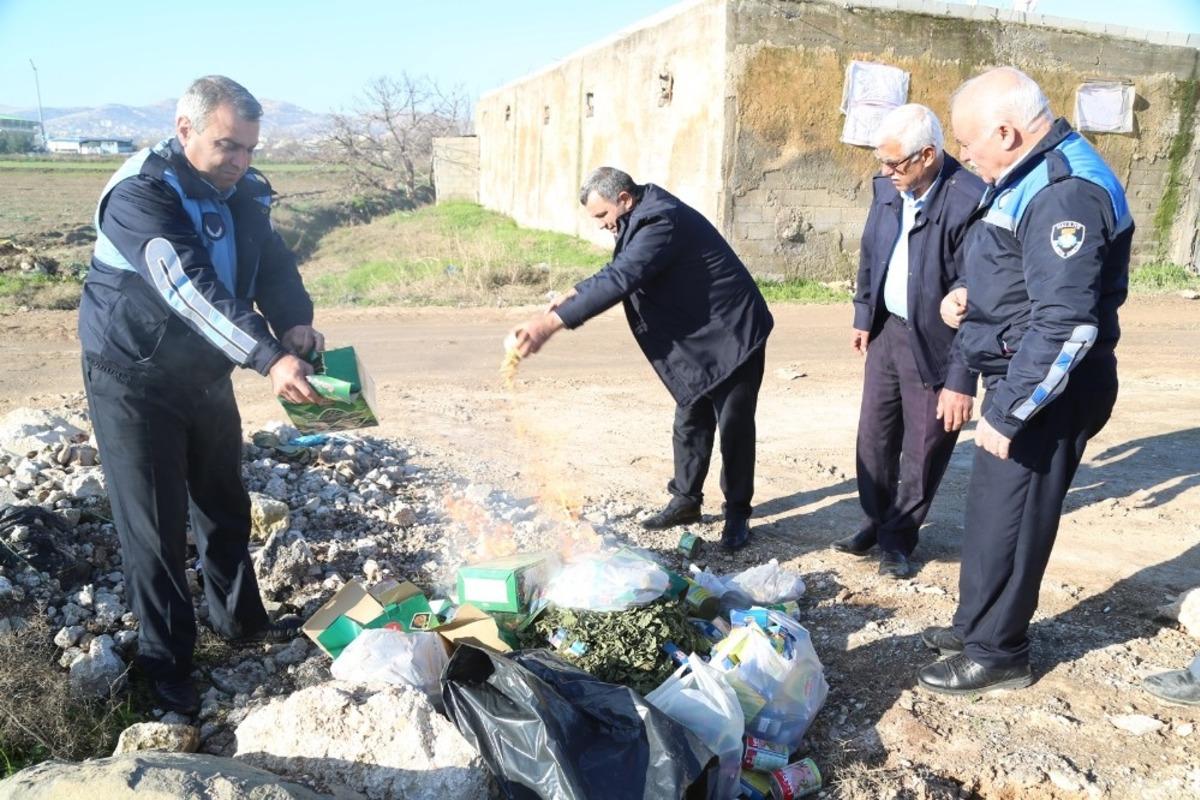Haliliye zabıtası halk sağlığı i&ccedil;in sahada